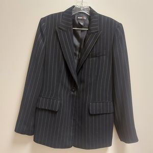 Vintage Women's Stripped Blazer one button